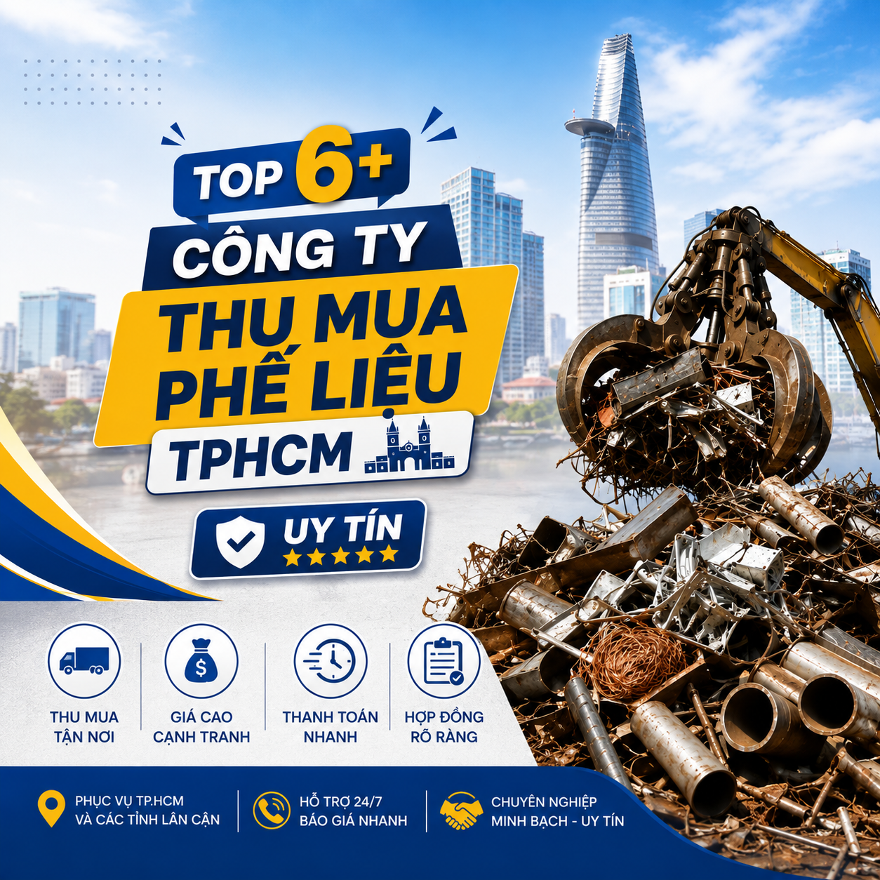 Top 6+ Công Ty Thu Mua Phế Liệu TPHCM Uy Tín, Thu Mua Tận Nơi